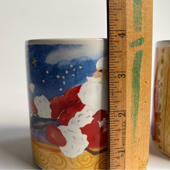 Cat Christmas Mugs Set Of 2 Santa Coffee Holiday Mug Cypress Point Trading Co - Picture 13 of 16